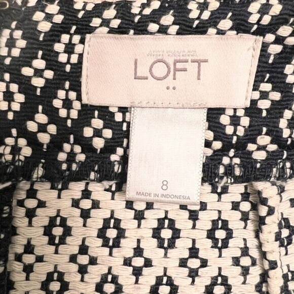 Women's LOFT | Black and White fresh fabric casualTweed Mini Skirt size 8. - Picture 7 of 8